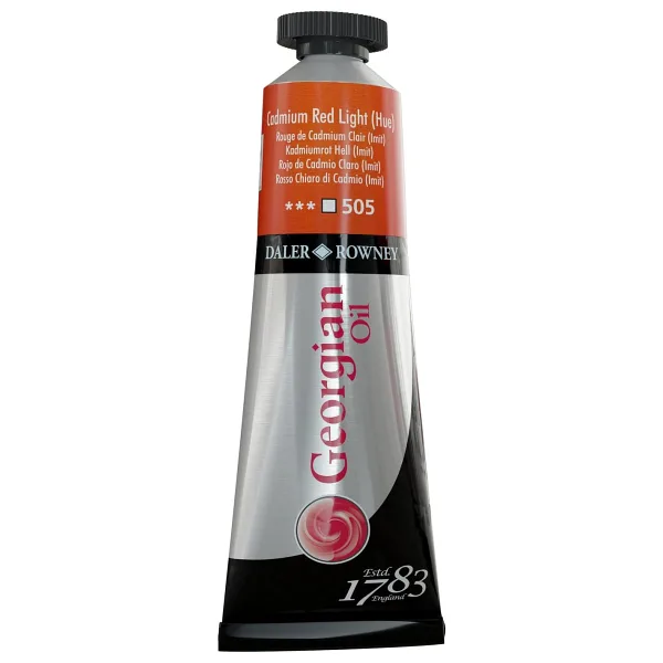 Daler-Rowney Georgian 38 ml Yağlı Boya N:505 Cadmium Red Light Hue
