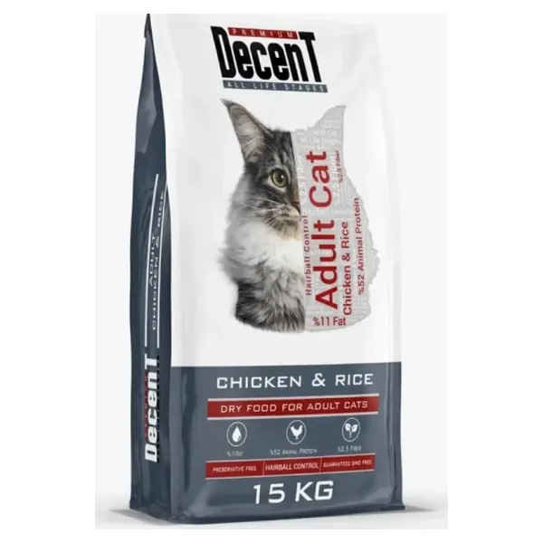 Decent Tavuklu 15 kg Yetişkin Kedi Maması