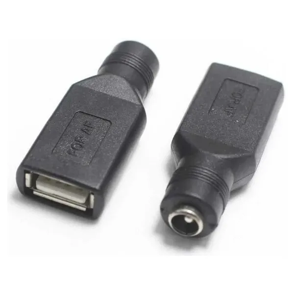 Dişi 5.5mm x 2.5mm - Dişi Usb A 2.0 Dönüştürücü