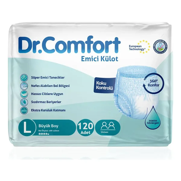 Dr.Comfort Emici Külot Büyük Boy L 30'lu 4 Adet Hasta Bezi