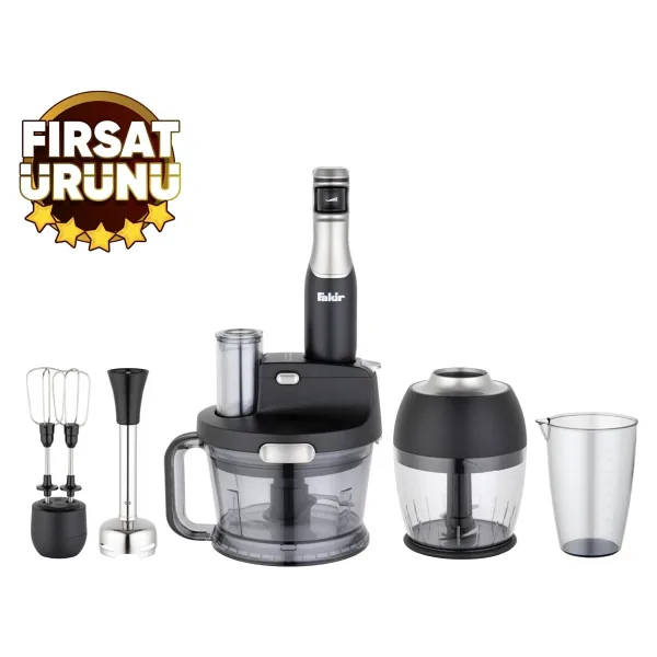 Fakir Speed Multi 1000 W Blender Seti Black Silver