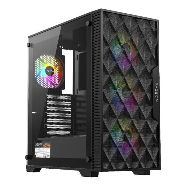 Fazeon F7 F7A650BBM ARGB Fanlı 650 W ATX Oyuncu Kasası