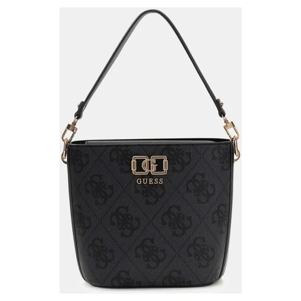 Guess Karnilla Logolu Büzgülü Kadın Antrasit El Çantası HWOS9901010-CLO