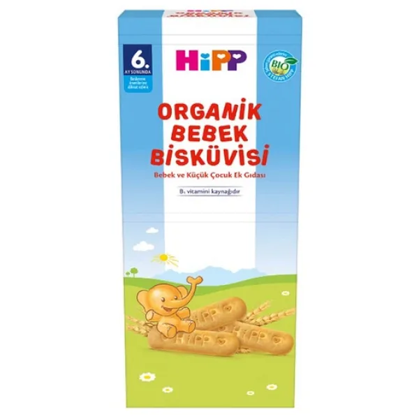 Hipp Organik Bebek Bisküvisi 180 gr 3 Adet