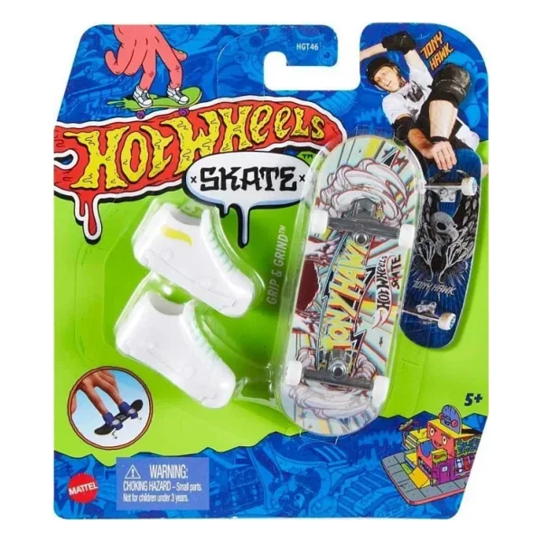 Hot Wheels Skate Parmak Kaykay ve Ayakkabı Paketleri Grip Grind HNG39