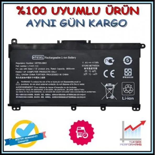 Hp 15-Db1066nt Batarya Pil Orjinal