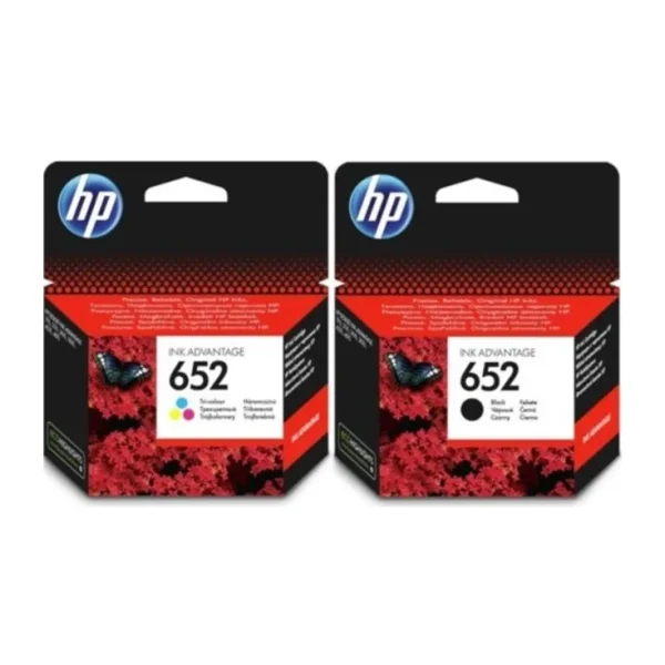 HP 652 F6V25AE Siyah + Renkli 2'li Set Kartuş