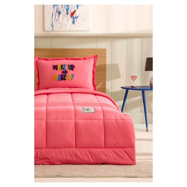Karaca Home Motto Fuşya Tek Kişilik Cotton Comfort Set