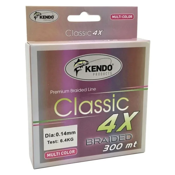Kendo Classic 4X 300 m 0.18 mm 9 kg Multicolor İp Misina
