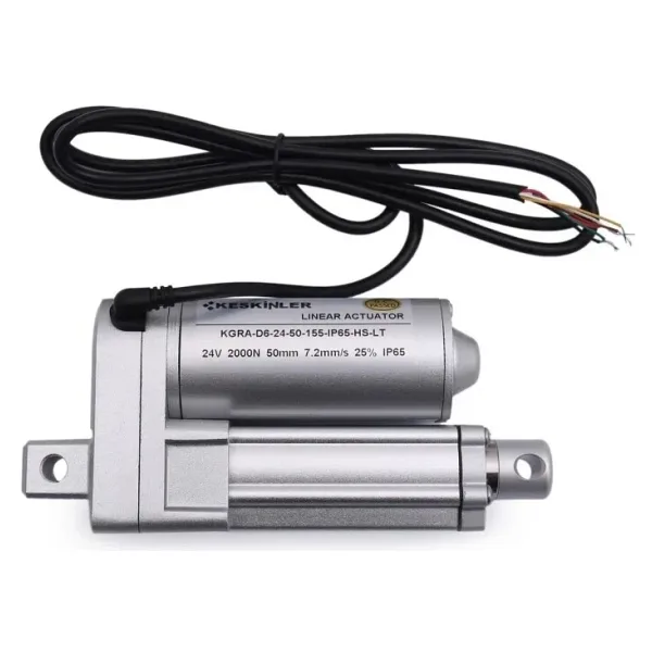 KGRA 24V 50MM 2000N IP65 Hall Sensörlü Lineer Motor