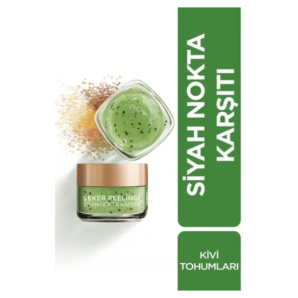 L'Oreal Paris Siyah Nokta Karşıtı Kivi Tohumları 50 ml Şeker Peelingi