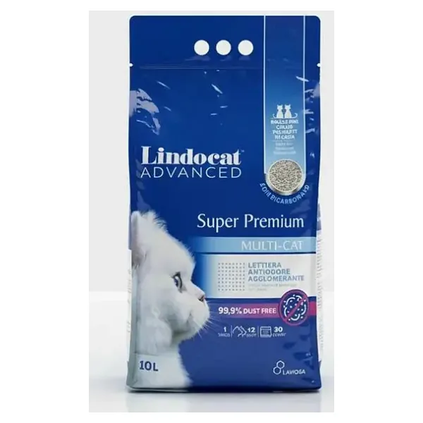 Lindocat Super Premium Ekstra Güçlü Topaklanan Kokusuz Kedi Kumu 10L