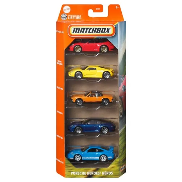 Matchbox Porsche Heroes 5'li Araba Seti JBX28