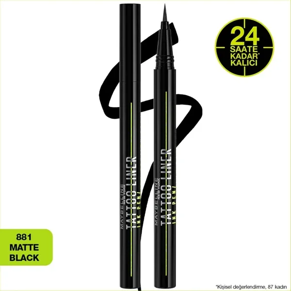 Maybelline Tattoo Liner Ink Pen 881 Matte Black Eyeliner