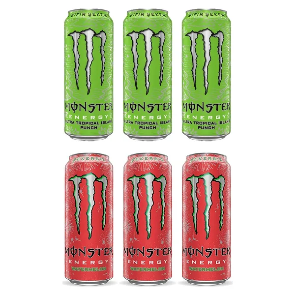 Monster Energy Enerji İçeceği 500 Ml Tropical Ve Watermelon 6 Lı Karma Set