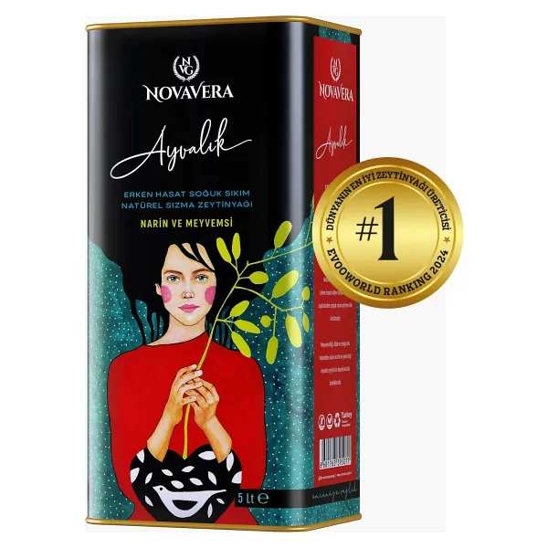 NovaVera Ayvalık Erken Hasat Natürel Sızma Zeytinyağı 5 lt