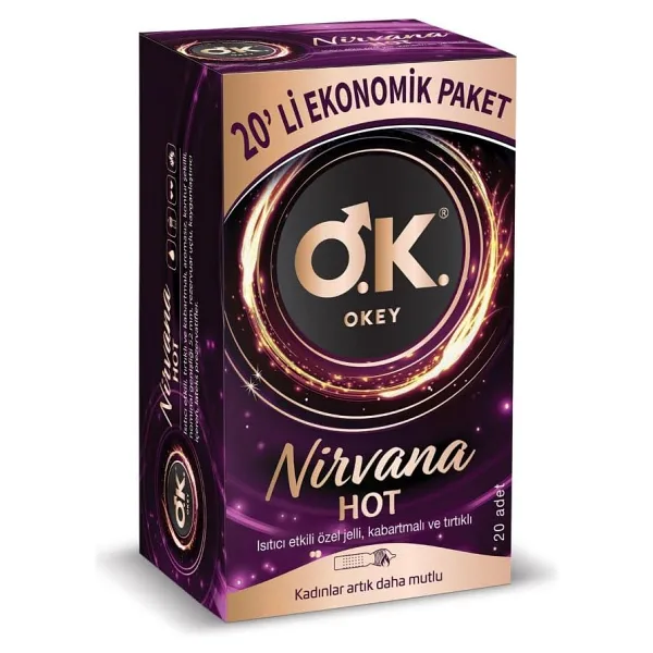 Okey Nirvana Hot 20'li Prezervatif