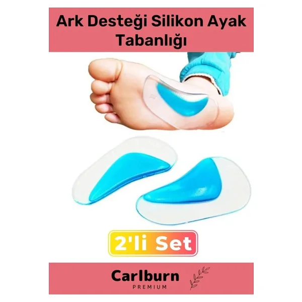 Özel Üretim Anatomik Boşluk Doldurucu Jel Düz Tabanlık Ark Desteği Silikon Ayak Tabanlığı