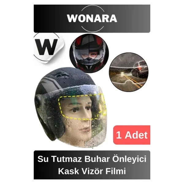 Özel Üretim Su Tutmaz Buhar Önleyici Yağmur Kaydırıcı Kask Vizör Filmi Bisiklet Motosiklet Uyumlu
