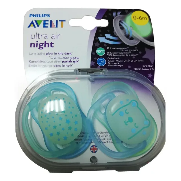 Philips Avent SCF376/11 Ultra Air Night 0-6 Ay 2'li Erkek Emzik