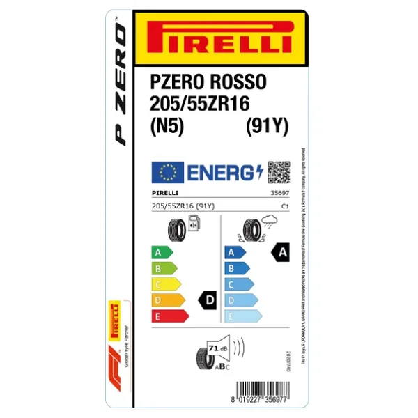 Pirelli P Zero Rosso 205/55 R16 91Y N5 Yaz Lastiği