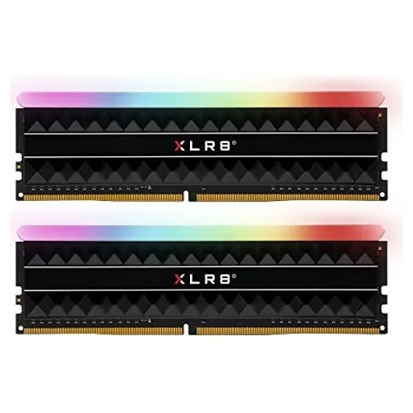 Pny Xlr8 Gaming Rev Rgb 16 GB (2x8 Gb) Ddr4 3200 Mhz (PC4-25600) CL16 1,35 V Çift Kanallı Masaüstü (Dımm) Bellek, Siyah