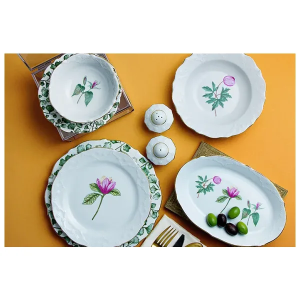 Porland Flower 34 Parça 6 Kişilik Yemek Takımı