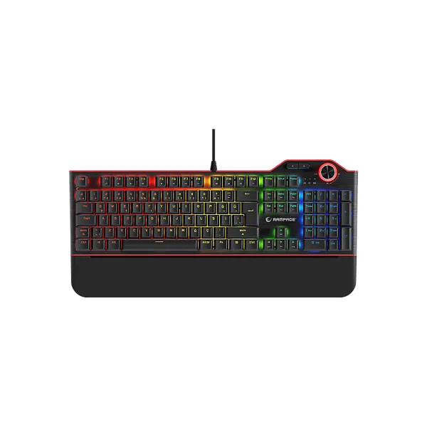 Rampage Hydra R6 Siyah RGB Red Switch Kablolu Mekanik Oyuncu Klavyesi