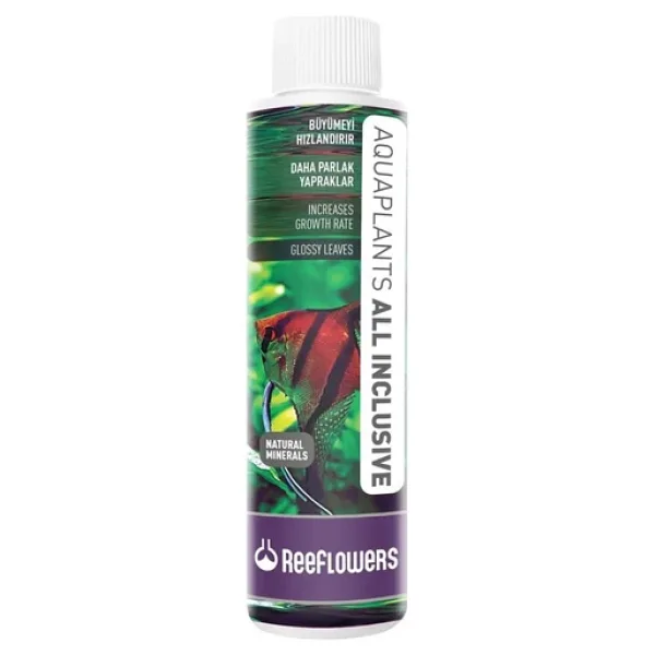 Reeflowers AquaPlants All Inclusive 500 ml. Skt:07/2028 Bitki Sıvı Gübre, Büyümeyi Hızlandırır, Daha Parlak Yapraklar