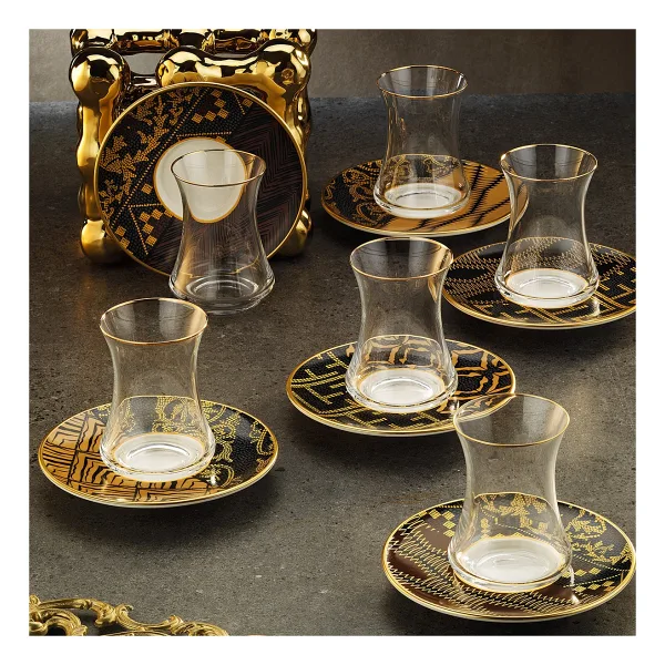 Sandro Moreno 1453 Kariye Gold 12 Parça 6 Kişilik Çay Seti