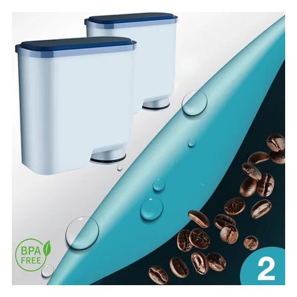 Shuii Pure Kafe Ph012 - Philips Saeco Aquaclean Için Kahve Makinesi Su Filtresi 2 Adet - Beyaz - 17x5 cm