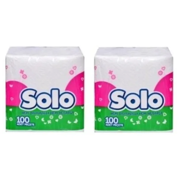 Solo Süper Peçete 100 Lü 2 Paket