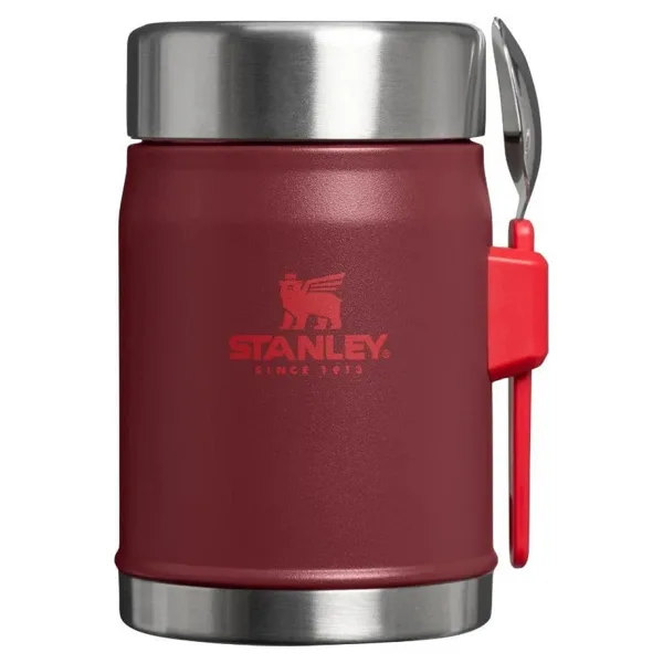 Stanley Klasik Kaşıklı Bordo 0.40 lt Çelik Yemek Termosu