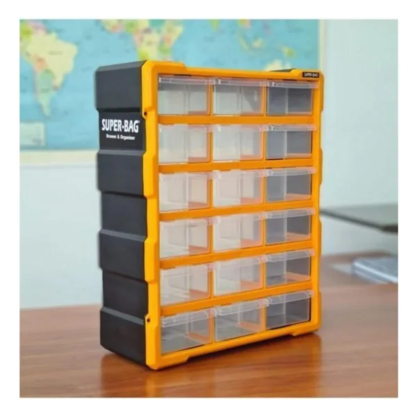 Süper Bag ASR-6002 18'li Mono Blok Çekmeceli Organizer