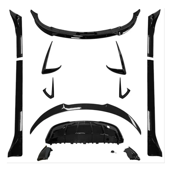 Tesla y model body kit aero kit pianoblack