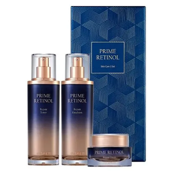 The Saem Prime Retinol 3'lü Set - Retinol & Bakuchiol Yaşlanma Karşıtı Bakım
