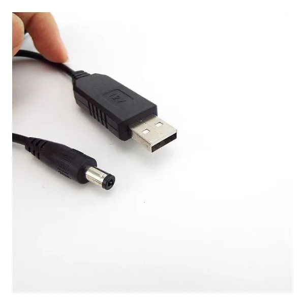 Usb Voltaj Yükseltici Regülatör-Usb To 5.5x2.1mm Power Jack