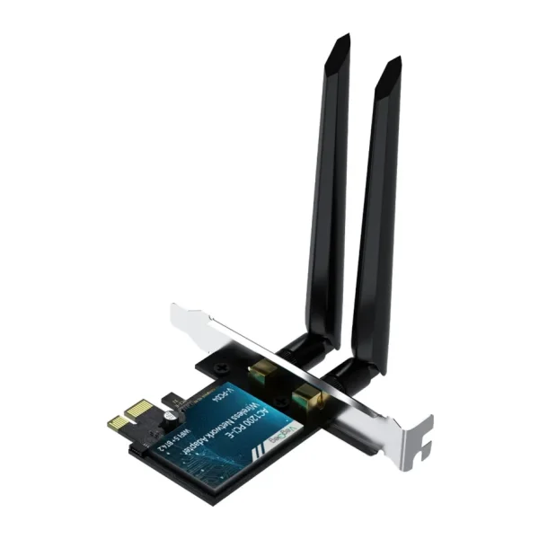 Veggieg AX1200 Wi-Fi 5 Alıcı ve Bluetooth 4.2 Adaptör 5db Dual Anten Pcıe Wifi Ağ Kartı