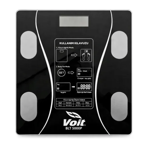 Voit BLT5000 Bluetooth Özellikli Akıllı Vücut Analiz Baskülü