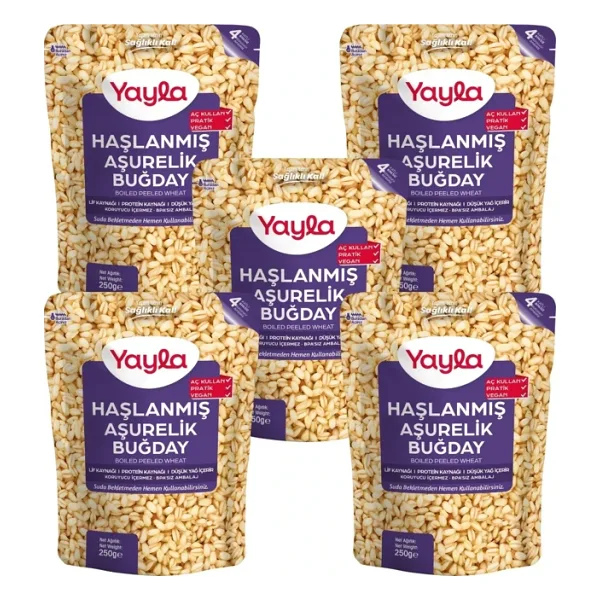 Yayla Haşlanmış Aşurelik Buğday 250 gr x5