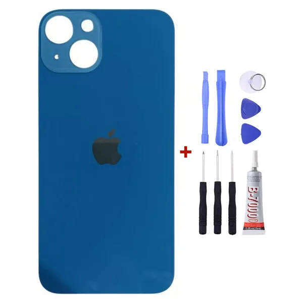 Yedcom Iphone 13 Mavi Arka Cam Kapak Arka Pil Kapağı