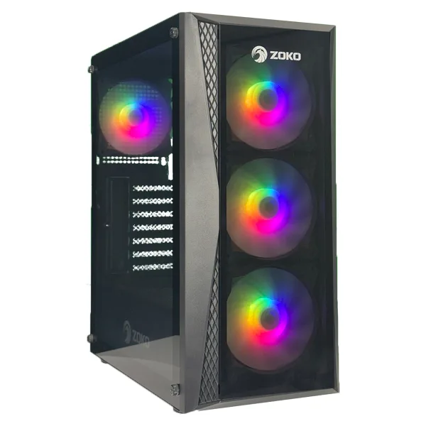 Zoko Melody-X 4X12 CM ARGB Fanlı Temper Camlı ATX Gaming Bilgisayar Kasası