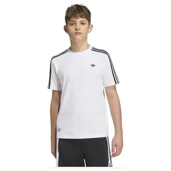 Adidas Graphic KW0651 Beyaz Kısa Kollu Bisiklet Yaka Çocuk Tişört
