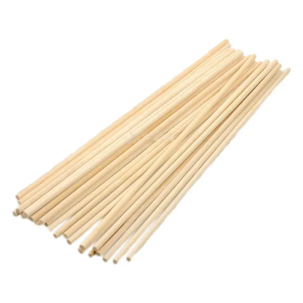 Ahşap Çöp Şiş Çubuğu Uzun Düz Uçlu 5 Mmx350 Mm (100 Adet)