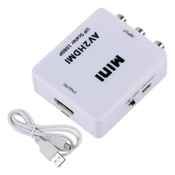 Alfais AV RCA TOS to HDMI Çevirici Dönüştürücü Tüplü TV Adaptörü - 4553