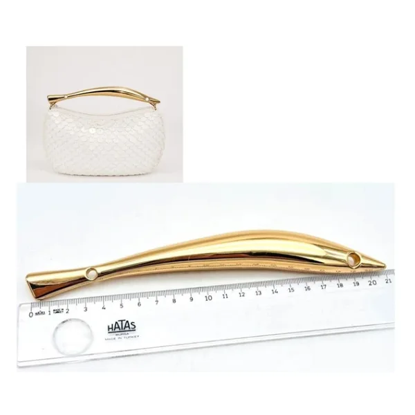 Angel Çanta Aksesuar 21 Cm Balık Model Çanta Sapı Light Golden Renk