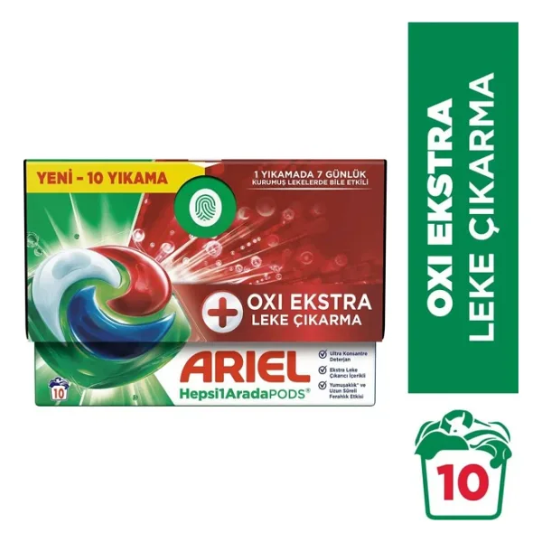 Ariel Oxi Pods Kapsül Çamaşır Deterjanı 10'lu