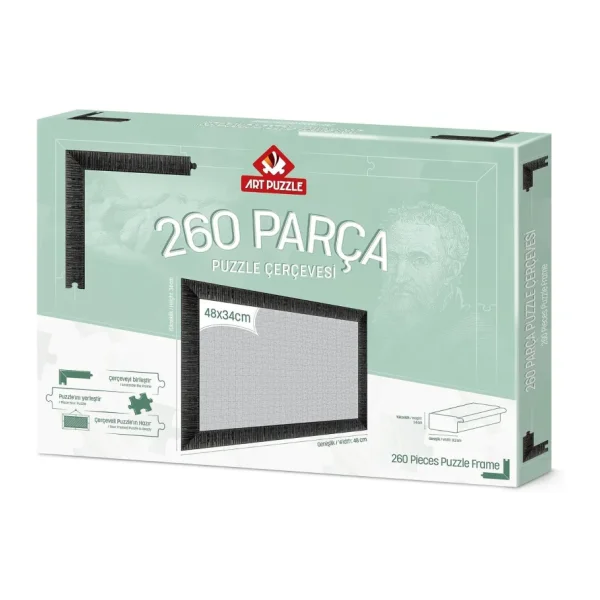 Art Puzzle 260 Parça Siyah Demonte Puzzle Çerçevesi