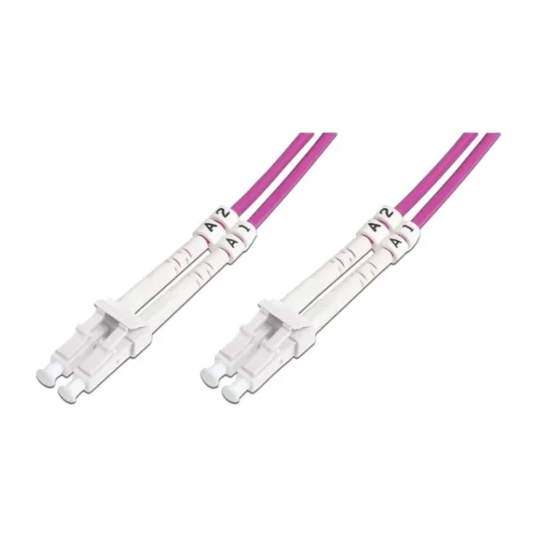 Beek LC-LC Fiber Optik Patch Kablo, Multimode OM 4 50/125 Duplex, 3.0mm, LSZH, 2 metre