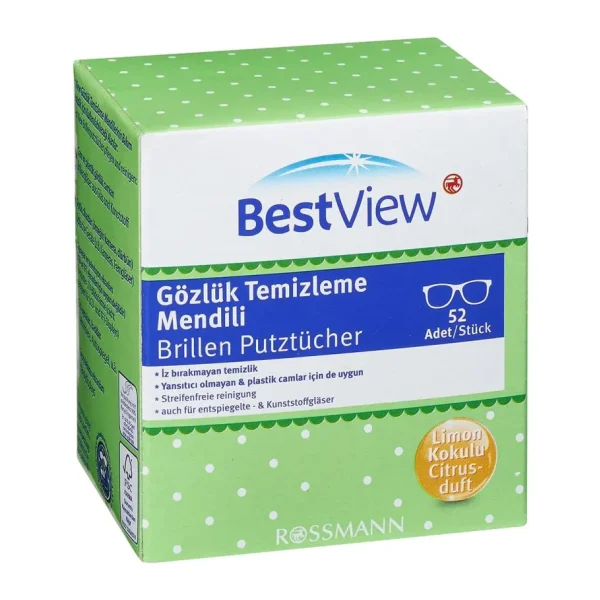Best View 52'li Gözlük Temizleme Mendili